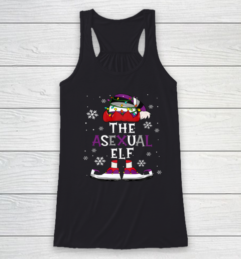 The Asexual Elf Christmas Party Racerback Tank