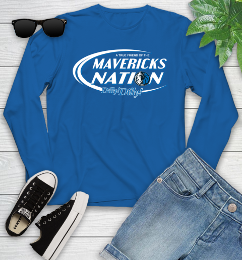 NBA A True Friend Of The Dallas Mavericks Dilly Dilly Basketball Sports Youth Long Sleeve 10