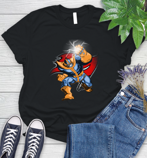 Tampa Bay Buccaneers NFL Football Thanos Avengers Infinity War Marvel Women's T-Shirt