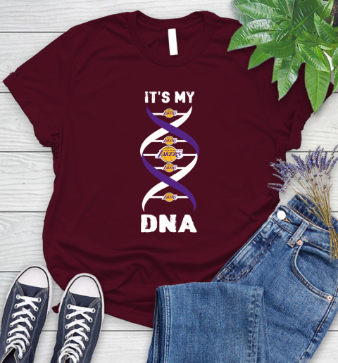 Los Angeles Lakers NBA Basketball It's My DNA Sports Women's T-Shirt 7