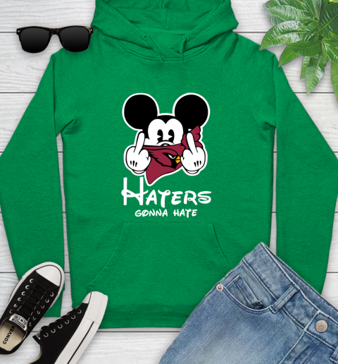 NFL Arizona Cardinals Haters Gonna Hate Mickey Mouse Disney Football T Shirt Youth Hoodie 9
