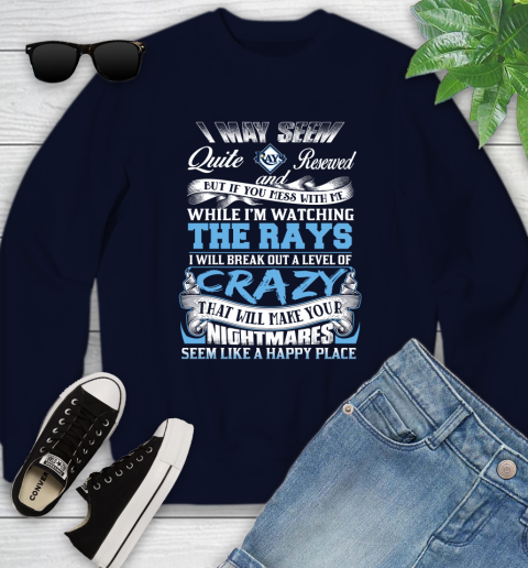 Tampa Bay Rays MLB Baseball Don't Mess With Me While I'm Watching My Team Youth Sweatshirt 2