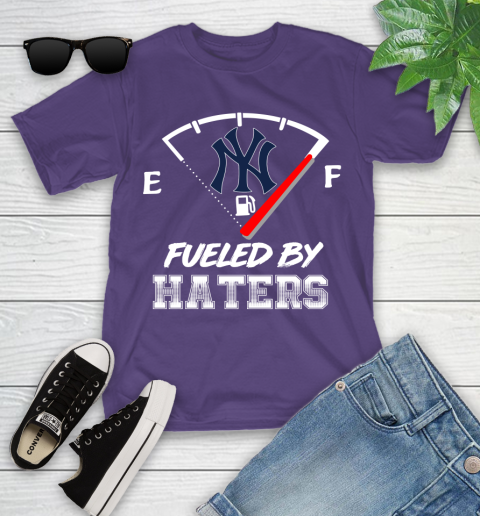 New York Yankees MLB Baseball Fueled By Haters Sports Youth T-Shirt 3