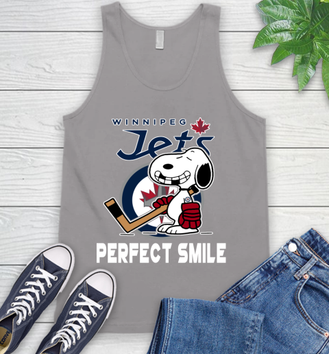 NHL Winnipeg Jets Snoopy Perfect Smile The Peanuts Movie Hockey T Shirt Tank Top 3