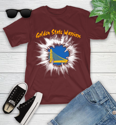 Golden State Warriors NBA Basketball Rip Sports Youth T-Shirt 14