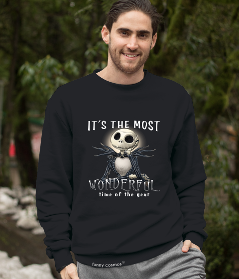 Nightmare Before Christmas T Shirt, Jack Skellington T Shirt, It's The Most Wonderful Time Of The Year Tshirt, Halloween Gifts