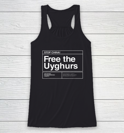 Free the Uyghurs Stop China Racerback Tank