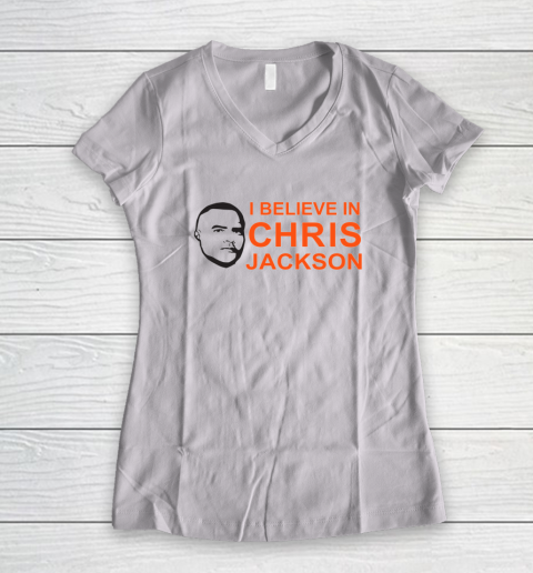 I Believe In Chris Jackson Shirt Women's V-Neck T-Shirt