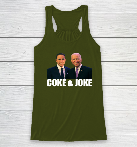 Hunter Biden and Joe Biden Coke and Joke Racerback Tank 2