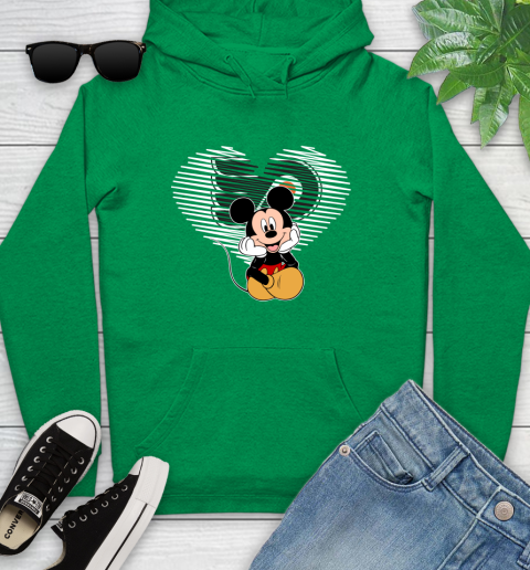 NHL Philadelphia Flyers The Heart Mickey Mouse Disney Hockey Youth Hoodie 9