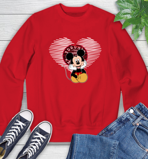 NBA Toronto Raptors The Heart Mickey Mouse Disney Basketball Sweatshirt 10