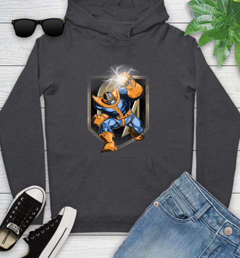 Vegas Golden Knights NHL Hockey Thanos Avengers Infinity War Marvel Youth Hoodie 8