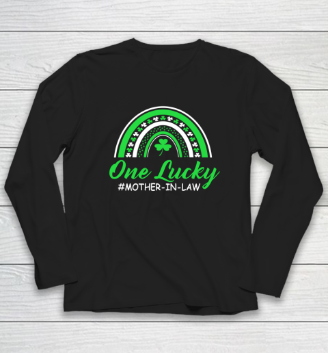 Rainbow One Lucky Mother in law St Patricks Day Gift Long Sleeve T-Shirt