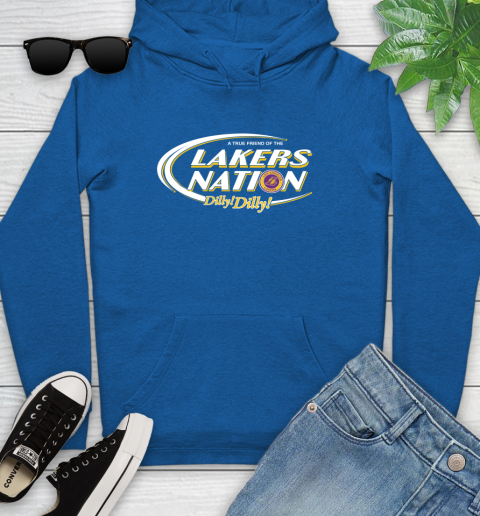 NBA A True Friend Of The Los Angeles Lakers Dilly Dilly Basketball Sports Youth Hoodie 11