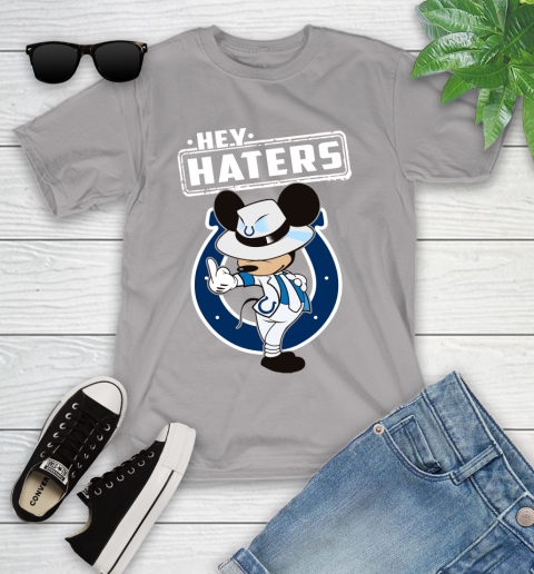 NFL Hey Haters Mickey Football Sports Indianapolis Colts Youth T-Shirt 4