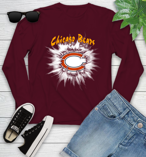 Chicago Bears NFL Football Adoring Fan Rip Sports Youth Long Sleeve 6