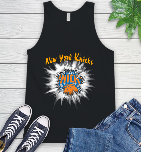 New York Knicks NBA Basketball Rip Sports Tank Top