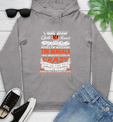 Cincinnati Bengals NFL Football Don't Mess With Me While I'm Watching My Team Youth Hoodie - Image 7