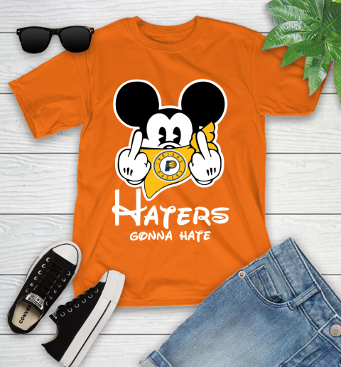 NBA Indiana Pacers Haters Gonna Hate Mickey Mouse Disney Basketball T Shirt Youth T-Shirt 9