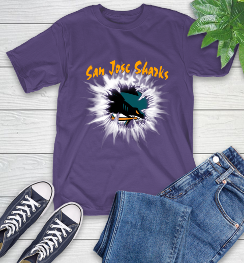 San Jose Sharks NHL Hockey Adoring Fan Rip Sports T-Shirt 5