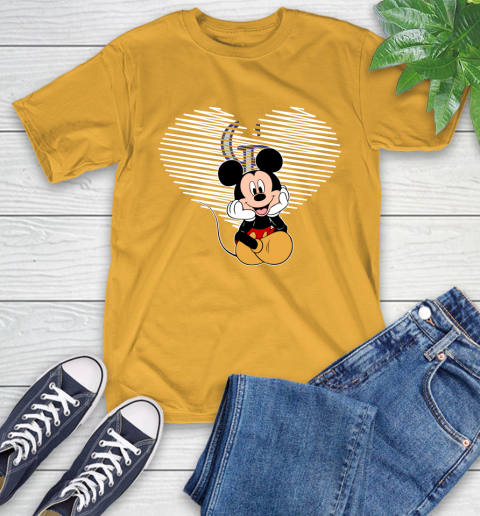 MLB Colorado Rockies The Heart Mickey Mouse Disney Baseball T Shirt_000 T-Shirt 2