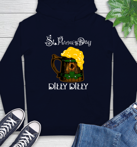 NFL Washington Redskins St Patrick's Day Dilly Dilly Beer Football Sports Hoodie 3