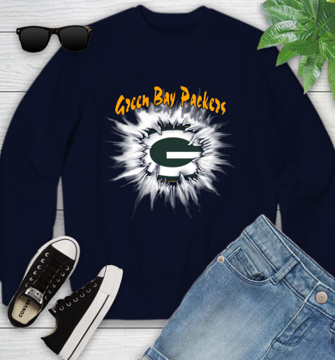 Green Bay Packers NFL Football Adoring Fan Rip Sports Youth Sweatshirt 2