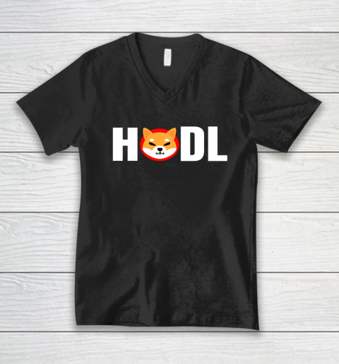 Shiba Inu Token Crypto Shib Army Hodler Coin Cryptocurrency V-Neck T-Shirt