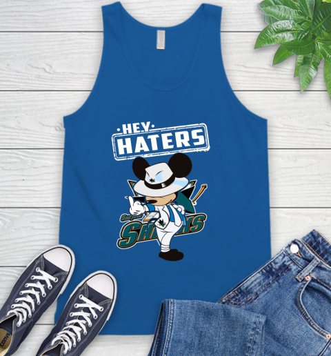 NHL Hey Haters Mickey Hockey Sports San Jose Sharks Tank Top 4