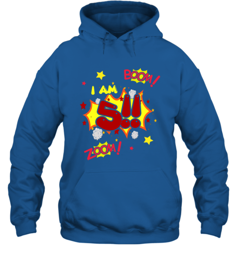 5th Birthday Gift Shirt For Boys Party Action Hoodie