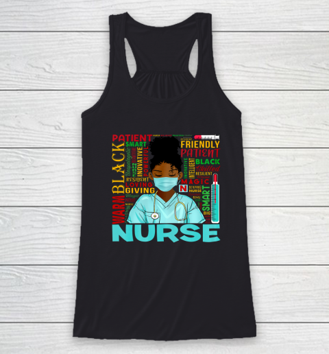 Black Nurse CNA RN 2022 Costume Black History Month Gifts Racerback Tank