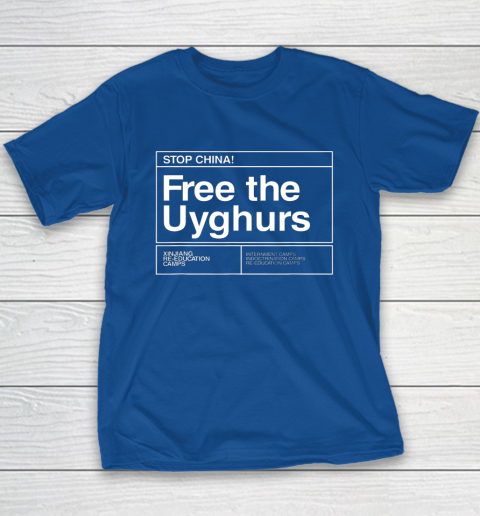Free the Uyghurs Stop China Youth T-Shirt 6