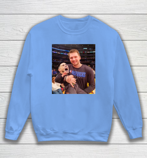 Luka Doncic Shirt Luka Doncic Holding Kevin Kno Baby Sweatshirt 7