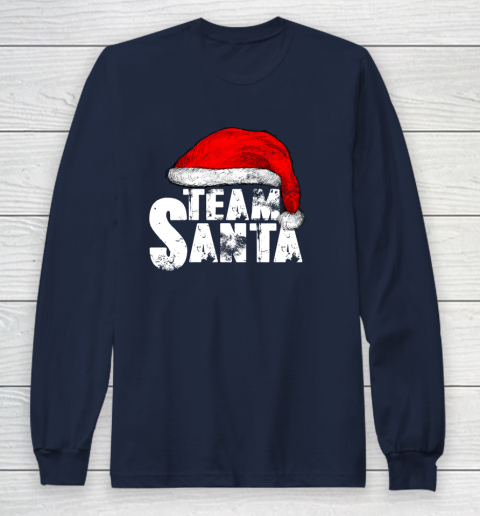 Team Santa Christmas Family Matching Pajamas Long Sleeve T Shirt