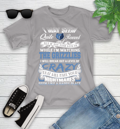 Memphis Grizzlies NBA Basketball Don't Mess With Me While I'm Watching My Team Youth T-Shirt 4