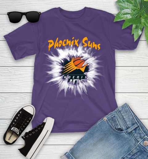 Phoenix Suns NBA Basketball Rip Sports Youth T-Shirt 3