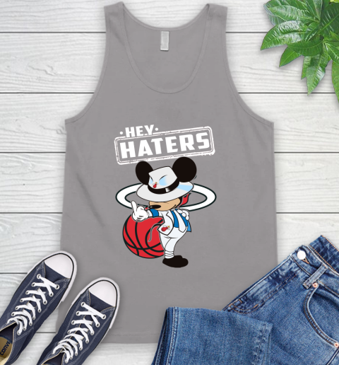 NBA Hey Haters Mickey Basketball Sports Miami Heat Tank Top 3