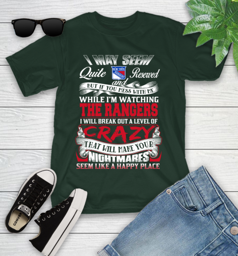 New York Rangers NHL Hockey Don't Mess With Me While I'm Watching My Team Youth T-Shirt 5