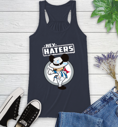 NFL Hey Haters Mickey Football Sports Pittsburgh Steelers Racerback Tank 10