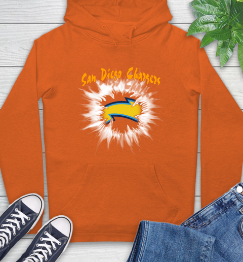 San Diego Chargers NFL Football Adoring Fan Rip Sports Hoodie 4