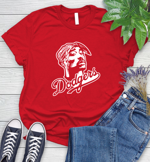 Tupac Dodgers Women's T-Shirt 13