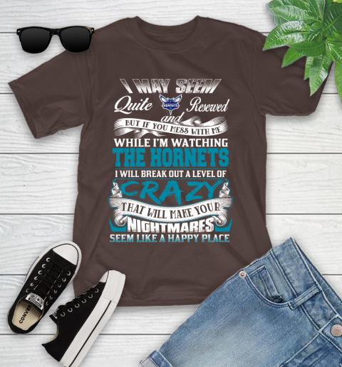 Charlotte Hornets NBA Basketball Don't Mess With Me While I'm Watching My Team Youth T-Shirt 7