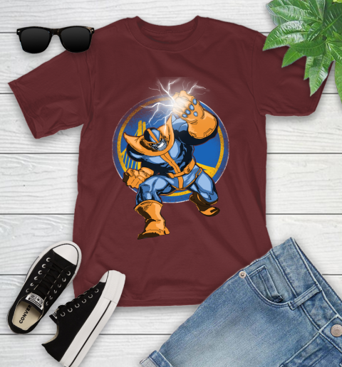 Golden State Warriors NBA Basketball Thanos Avengers Infinity War Marvel Youth T-Shirt 14