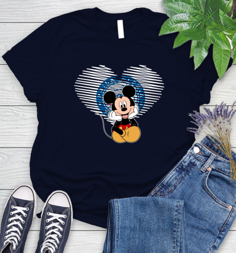 NBA Philadelphia 76ers The Heart Mickey Mouse Disney Basketball Women's T-Shirt 2