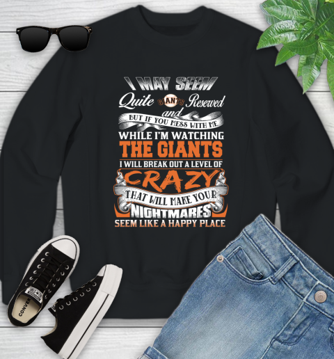 San Francisco Giants MLB Baseball Don't Mess With Me While I'm Watching My Team Youth Sweatshirt