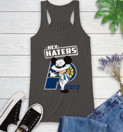 NBA Hey Haters Mickey Basketball Sports Indiana Pacers Racerback Tank 11