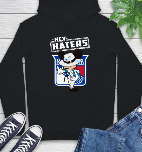 NHL Hey Haters Mickey Hockey Sports New York Rangers Hoodie