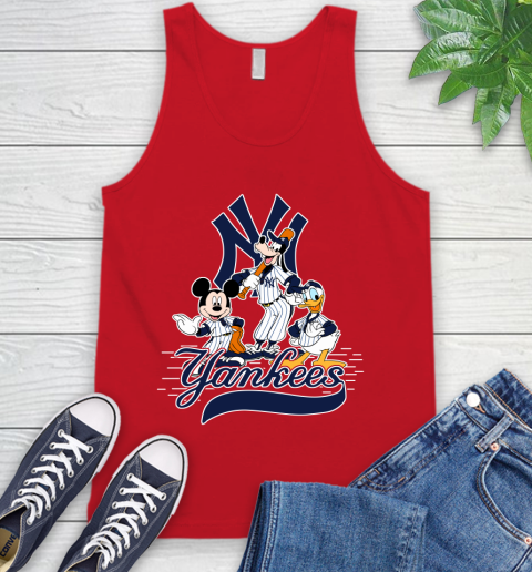 MLB New York Yankees Mickey Mouse Donald Duck Goofy Baseball T Shirt Tank Top 5