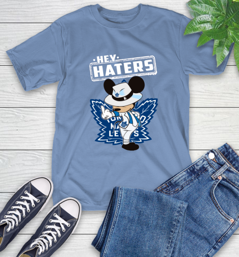 NHL Hey Haters Mickey Hockey Sports Toronto Maple Leafs T-Shirt 12