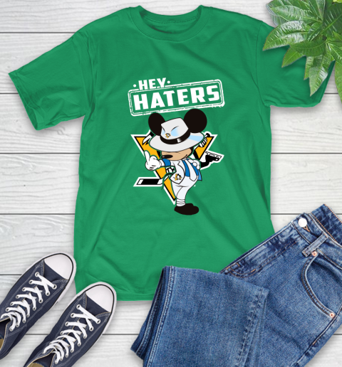 NHL Hey Haters Mickey Hockey Sports Pittsburgh Penguins T-Shirt 7